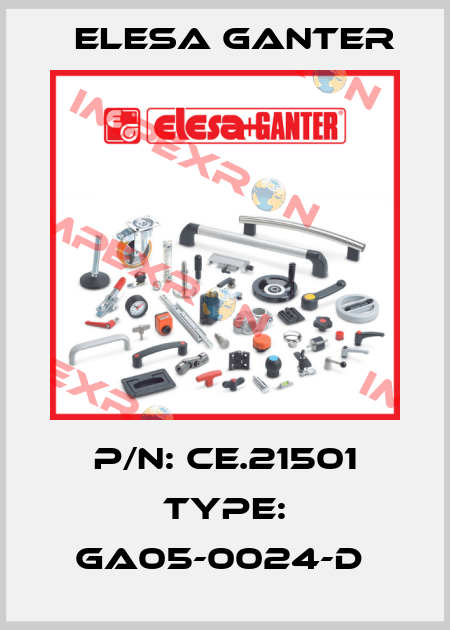 P/N: CE.21501 Type: GA05-0024-D  Elesa Ganter