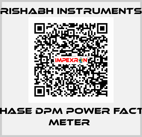 3 Phase DPM Power Factor Meter  Rishabh Instruments