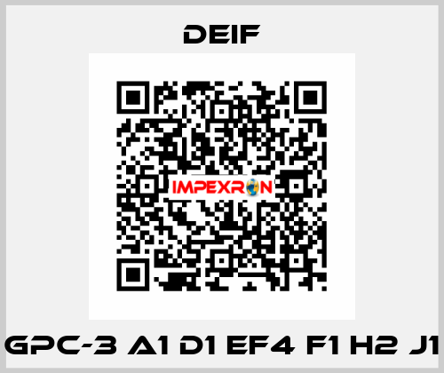 GPC-3 A1 D1 EF4 F1 H2 J1 Deif
