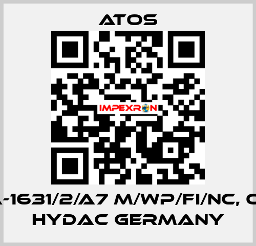 DKA-1631/2/A7 M/WP/FI/NC, OEM, Hydac Germany Atos