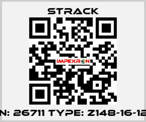 P/N: 26711 Type: Z148-16-120  Strack