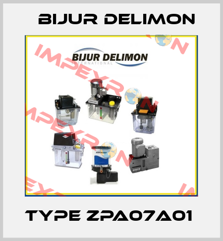Type ZPA07A01  Bijur Delimon