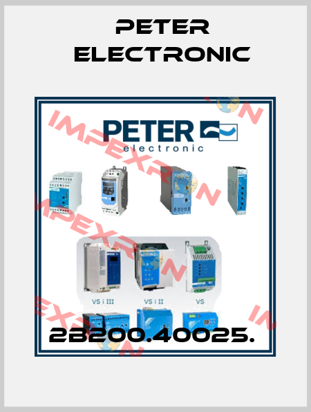 2B200.40025.  Peter Electronic