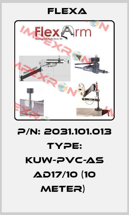 P/N: 2031.101.013 Type: KUW-PVC-AS AD17/10 (10 meter)  Flexa