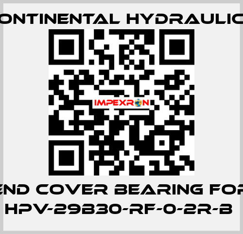 end cover bearing for HPV-29B30-RF-0-2R-B  Continental Hydraulics