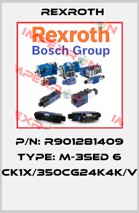 P/N: R901281409 Type: M-3SED 6 CK1X/350CG24K4K/V  Rexroth