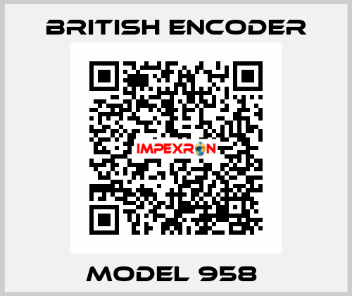 Model 958  British Encoder