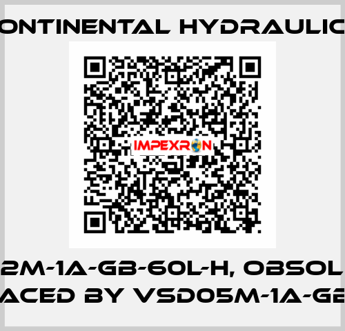 VS12M-1A-GB-60L-H, obsolete replaced by VSD05M-1A-GB-60L  Continental Hydraulics
