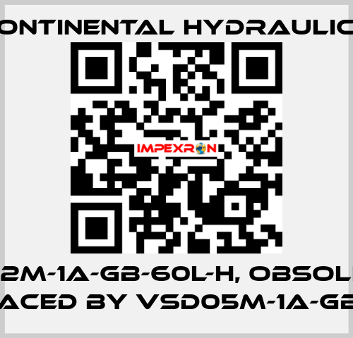 VS12M-1A-GB-60L-H, obsolete replaced by VSD05M-1A-GB-60L  Continental Hydraulics