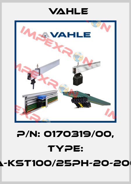 P/n: 0170319/00, Type: SA-KST100/25PH-20-2000 Vahle