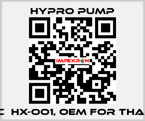 5331 C  HX-OO1, OEM for Tharsus Hypro Pump