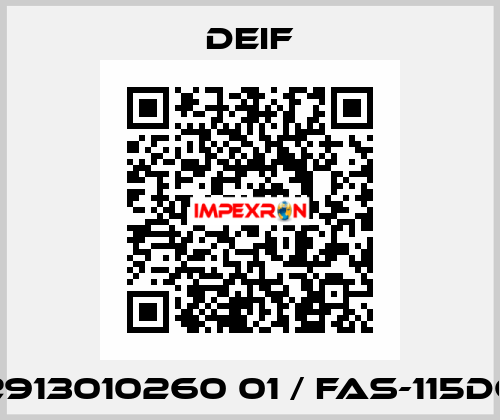 2913010260 01 / FAS-115DG Deif