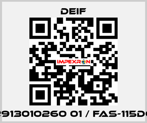 2913010260 01 / FAS-115DG Deif