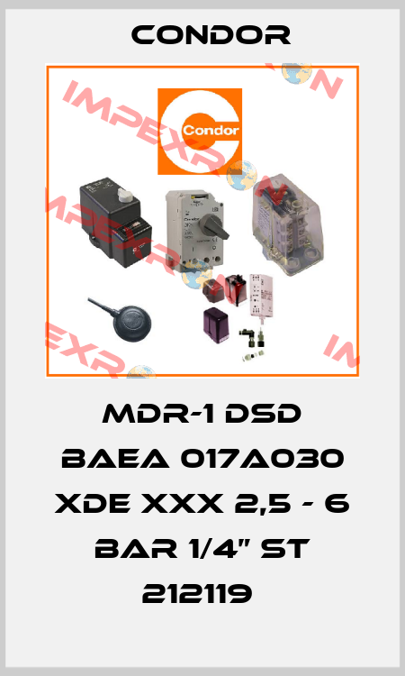 MDR-1 DSD BAEA 017A030 XDE XXX 2,5 - 6 BAR 1/4” ST 212119  Condor