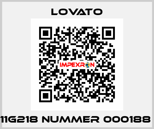 11G218 NUMMER 000188  Lovato