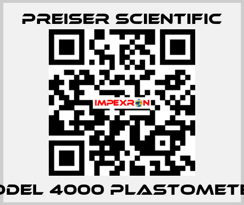 Model 4000 Plastometer  Preiser Scientific