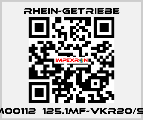 1201M00112  125.1MF-VKR20/SP11-2 Rhein-Getriebe