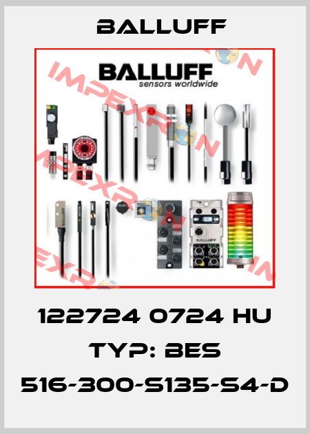 122724 0724 HU TYP: BES 516-300-S135-S4-D Balluff