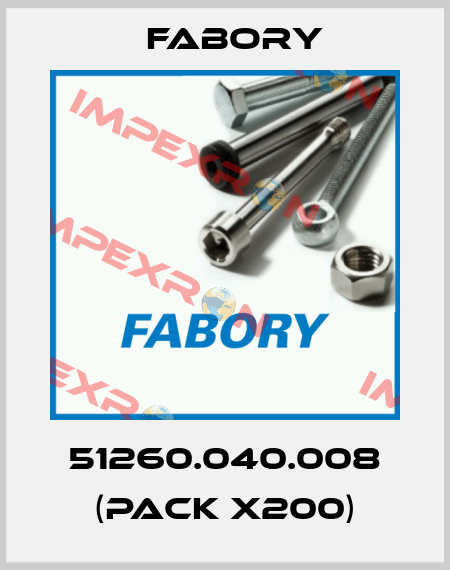 51260.040.008 (pack x200) Fabory