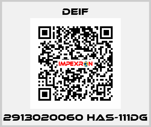 2913020060 HAS-111DG Deif