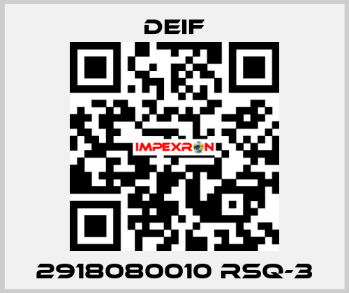 2918080010 RSQ-3 Deif