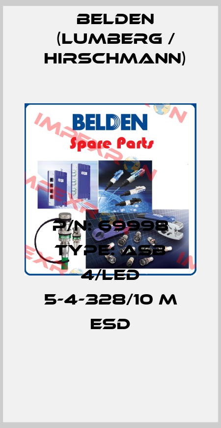 P/N: 69998 Type: ASB 4/LED 5-4-328/10 M ESD Belden (Lumberg / Hirschmann)