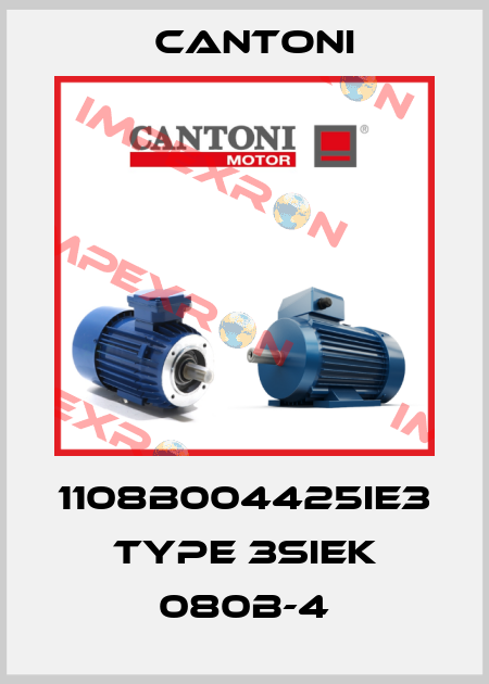 1108B004425IE3 Type 3SIEK 080B-4 Cantoni