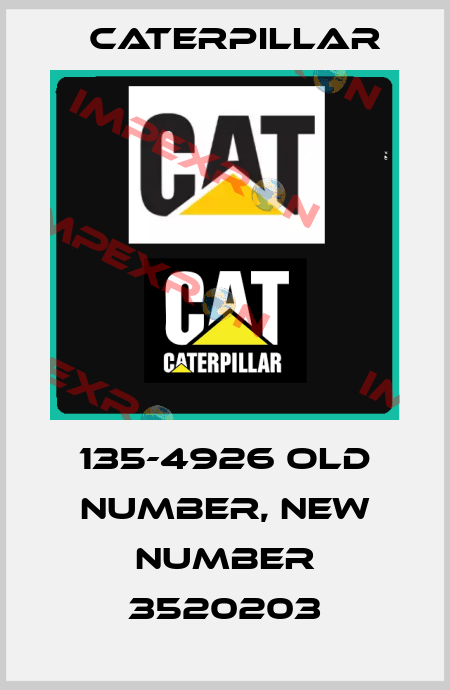 135-4926 old number, new number 3520203 Caterpillar