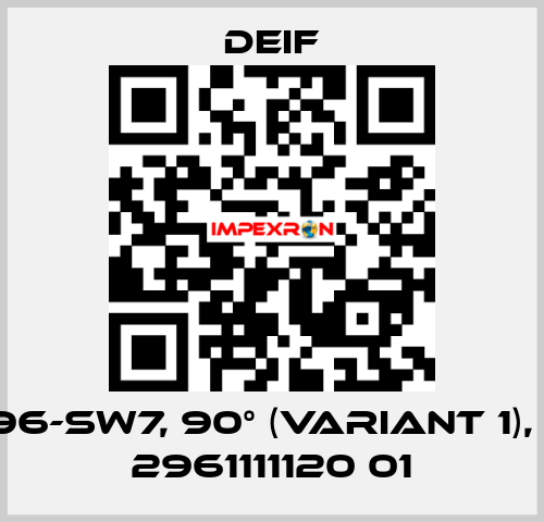 EQ96-sw7, 90° (Variant 1), PN: 2961111120 01 Deif