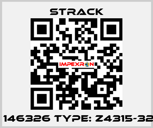 P/N: 146326 Type: Z4315-32-170 Strack