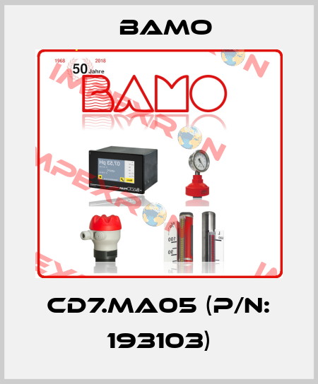 CD7.MA05 (P/N: 193103) Bamo