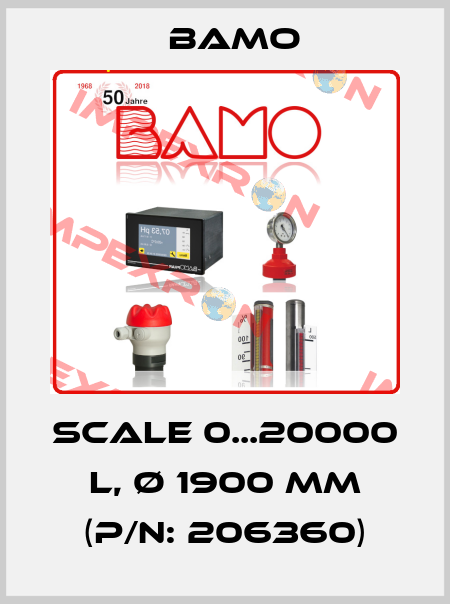 Scale 0...20000 L, Ø 1900 mm (P/N: 206360) Bamo