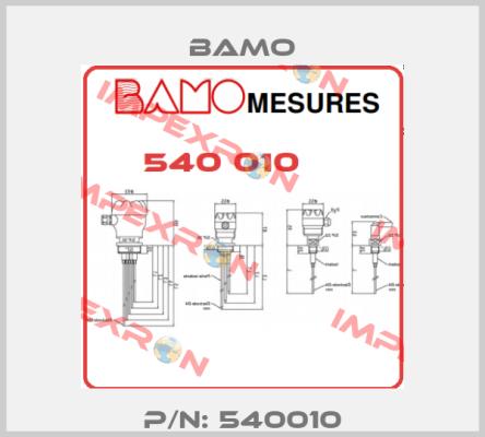 P/N: 540010 Bamo