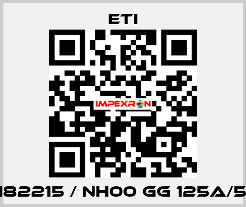 004182215 / NH00 gG 125A/500V Eti