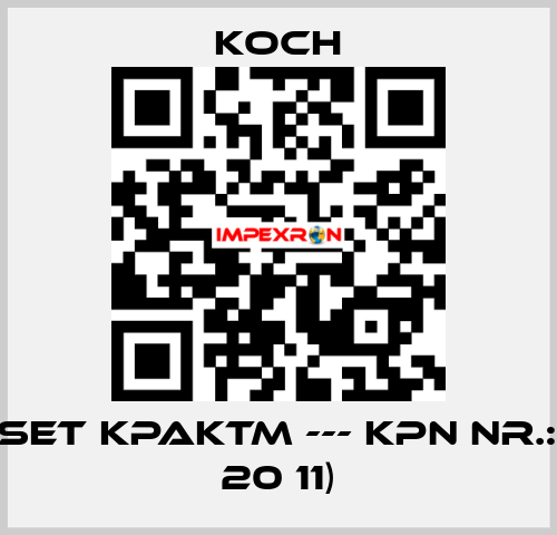 No. 6 (Set KPAKTM --- KPN Nr.: 50 50 20 11) KOCH