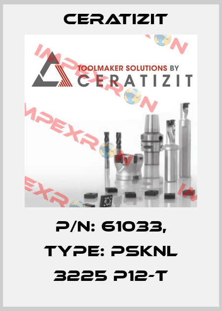 P/N: 61033, Type: PSKNL 3225 P12-T Ceratizit
