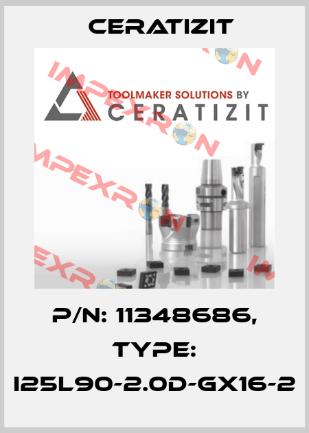 P/N: 11348686, Type: I25L90-2.0D-GX16-2 Ceratizit
