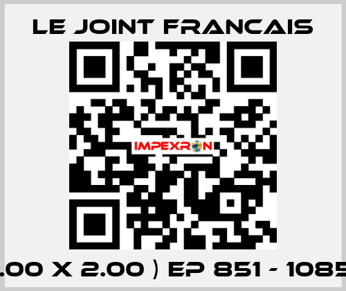 ( 9.00 X 2.00 ) EP 851 - 108516 LE JOINT FRANCAIS