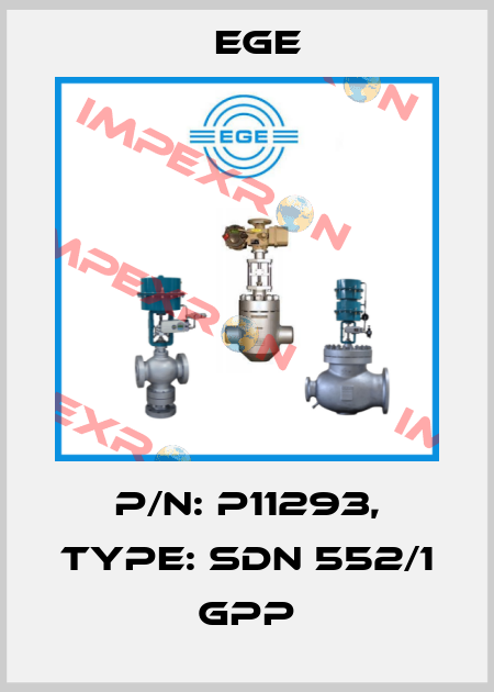p/n: P11293, Type: SDN 552/1 GPP Ege