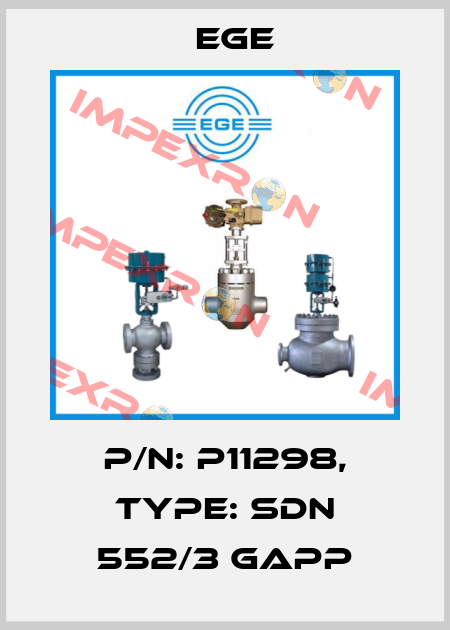 p/n: P11298, Type: SDN 552/3 GAPP Ege