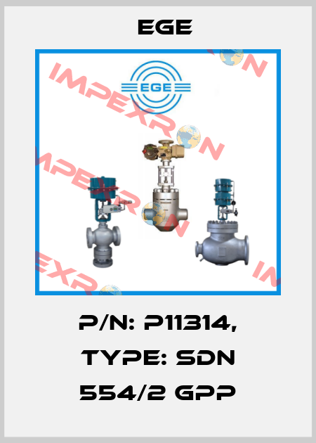 p/n: P11314, Type: SDN 554/2 GPP Ege