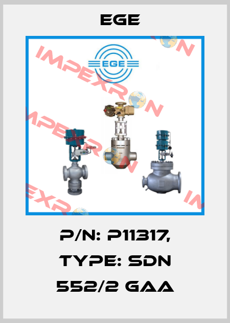 p/n: P11317, Type: SDN 552/2 GAA Ege