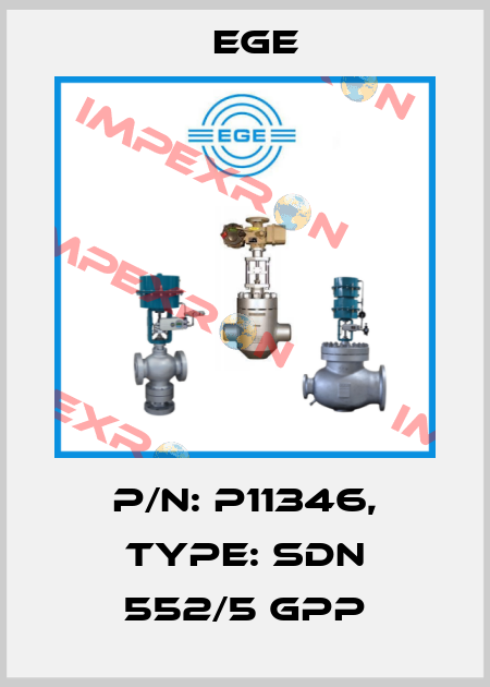 p/n: P11346, Type: SDN 552/5 GPP Ege