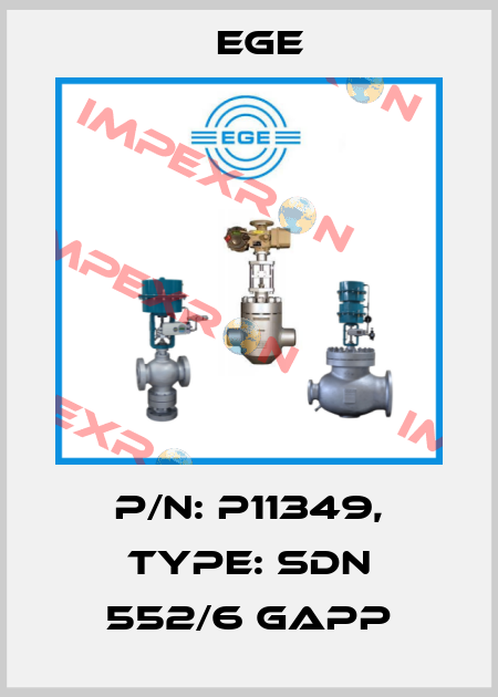 p/n: P11349, Type: SDN 552/6 GAPP Ege