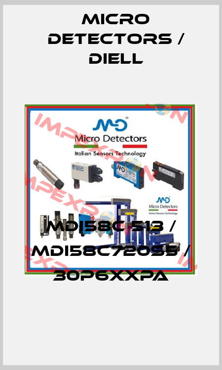 MDI58C 513 / MDI58C720S5 / 30P6XXPA
 Micro Detectors / Diell