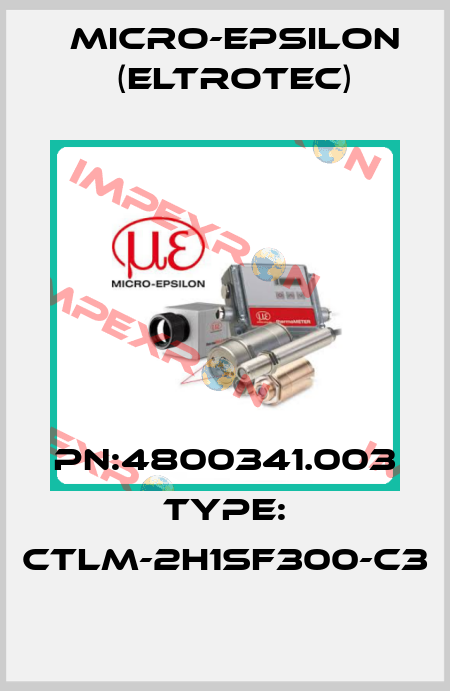 PN:4800341.003 Type: CTLM-2H1SF300-C3 Micro-Epsilon (Eltrotec)