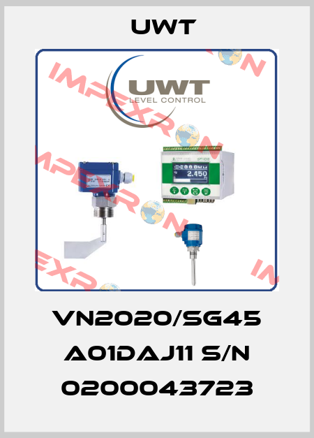 VN2020/SG45 A01DAJ11 S/N 0200043723 Uwt