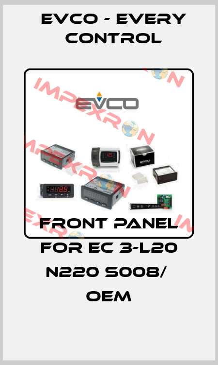 FRONT PANEL FOR EC 3-L20 N220 S008/  oem EVCO - Every Control