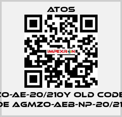 AGMZO-AE-20/210Y old code, new code AGMZO-AEB-NP-20/210/Y Atos