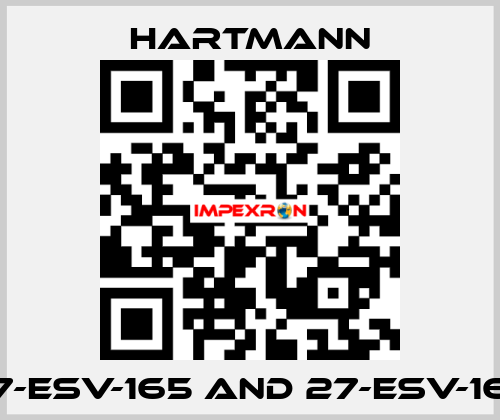 27-ESV-165 and 27-ESV-166 Hartmann